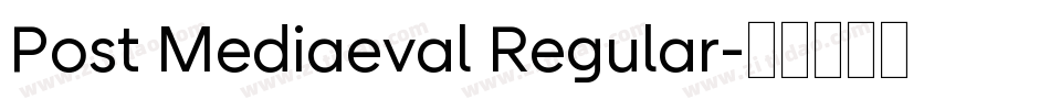 Post Mediaeval Regular字体转换